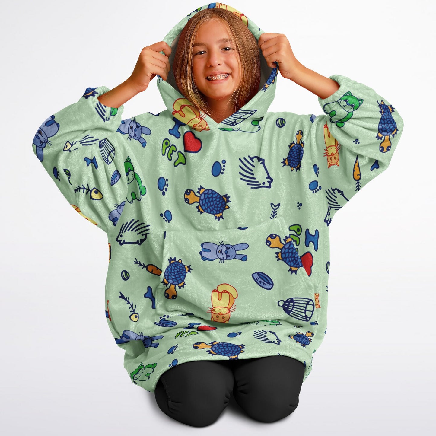 Youth Snug Hoodie Economy - AOP
