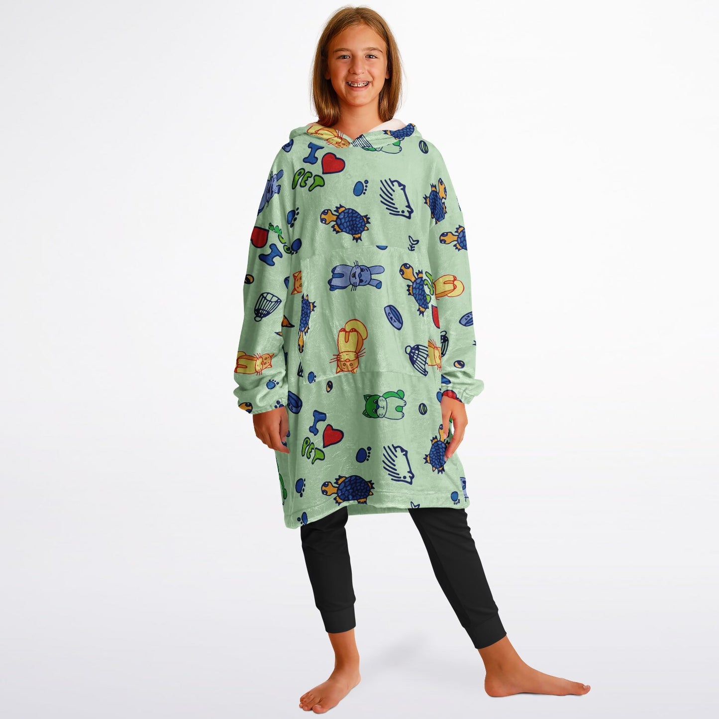 Youth Snug Hoodie Economy - AOP