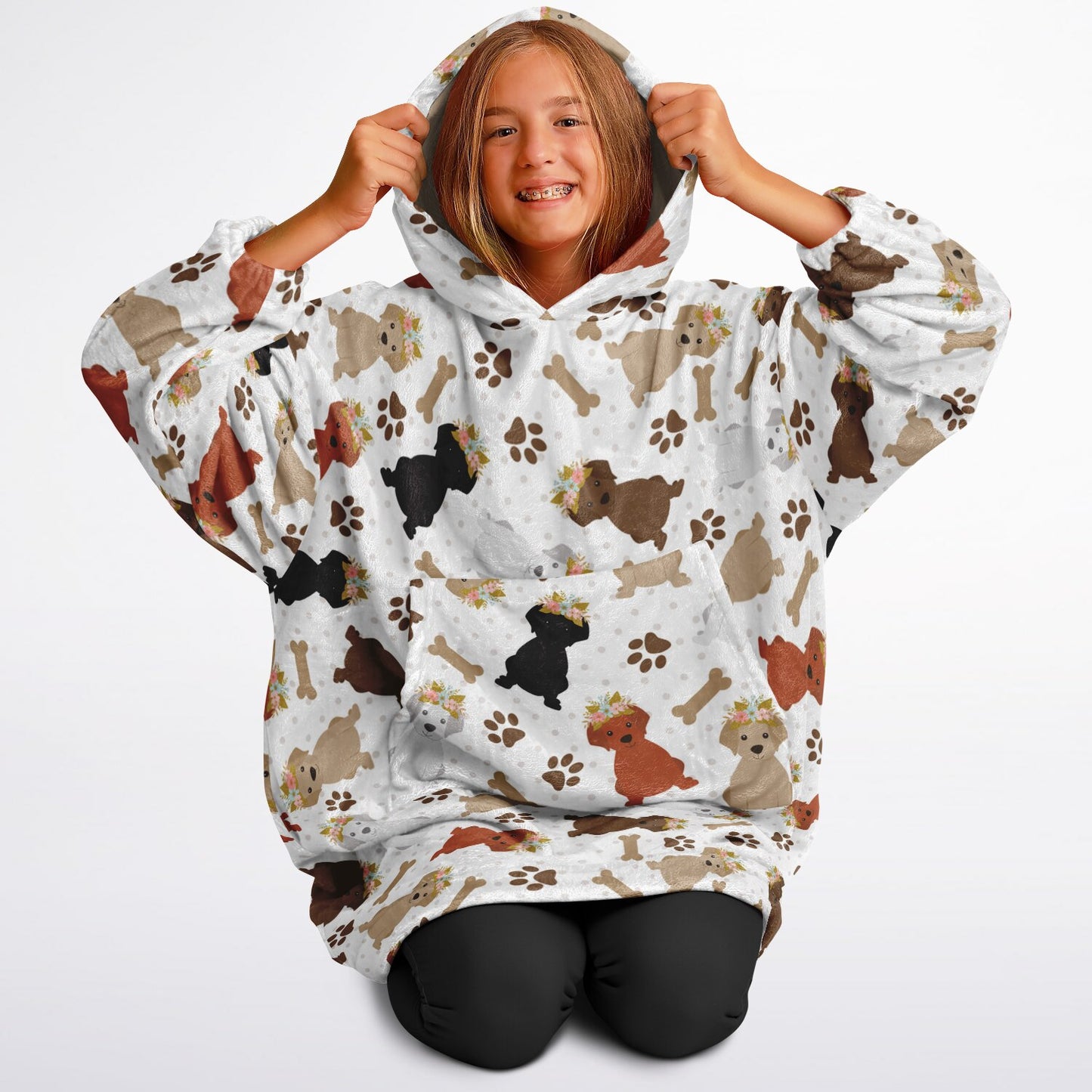 Youth Snug Hoodie Economy - AOP