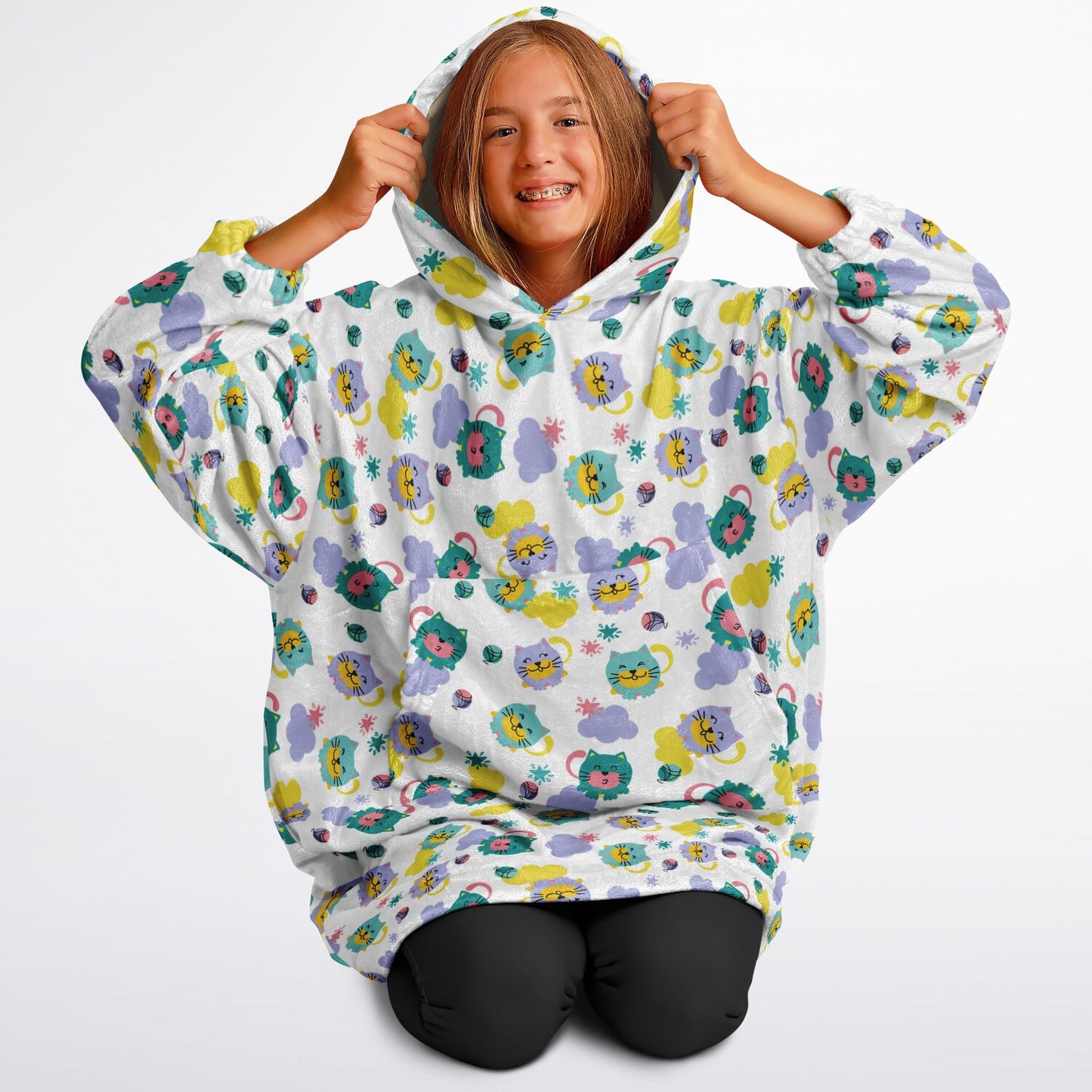 Youth Snug Hoodie Economy - AOP